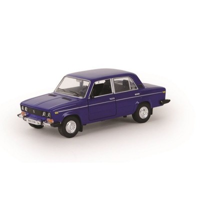 Машина "АВТОПАНОРАМА" ВАЗ 2106 красная,1/22, инерция, Pull Bаck механизм, в/к 10*12*22 cм