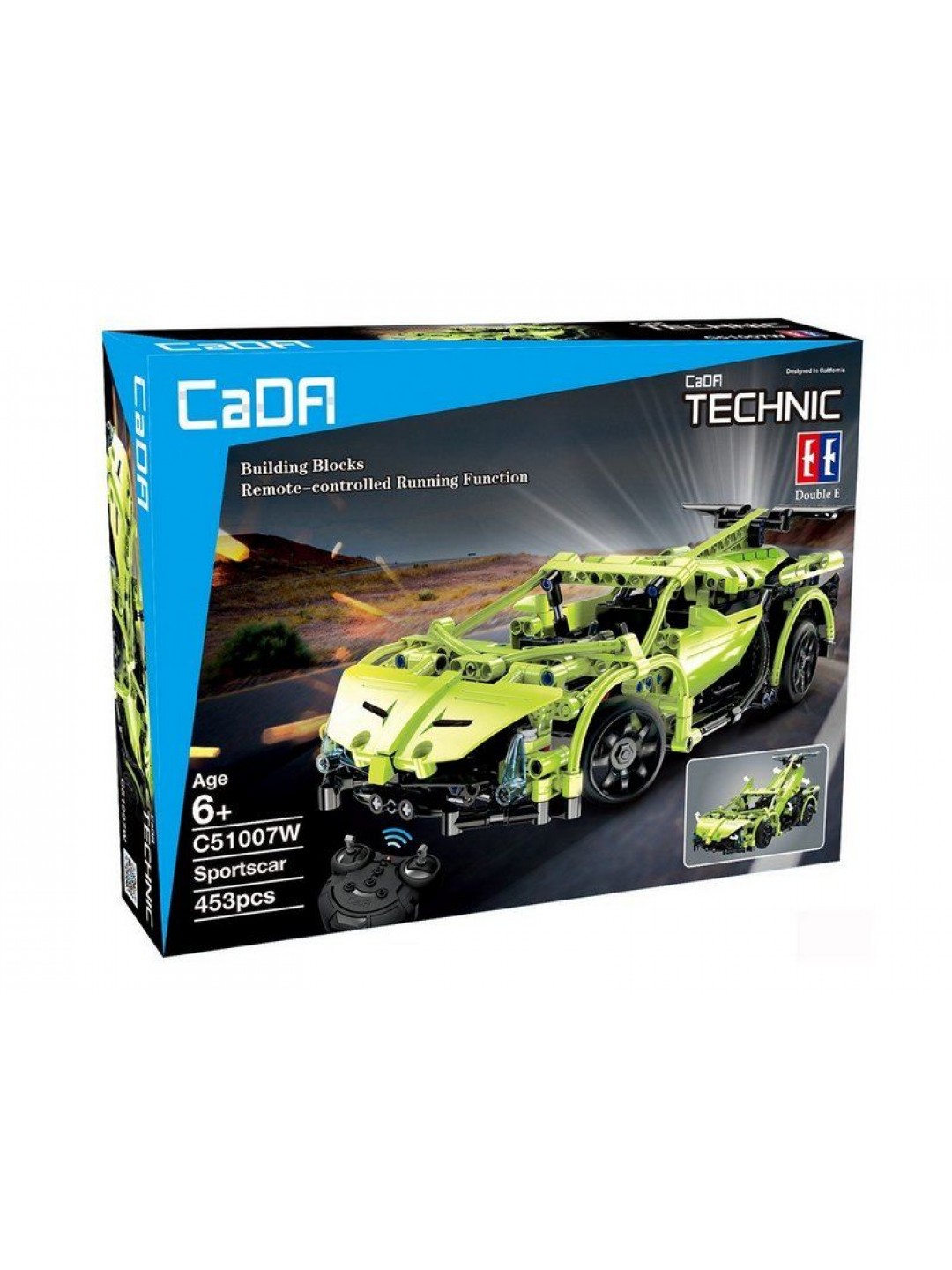 Р/У конструктор CaDA Technic спортивная машина (453 детали)