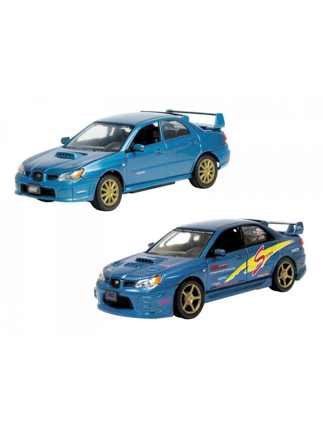 Машина Autotime "SUBARU IMPREZA WRX STI" тюнинг гараж 1:24 инерционная