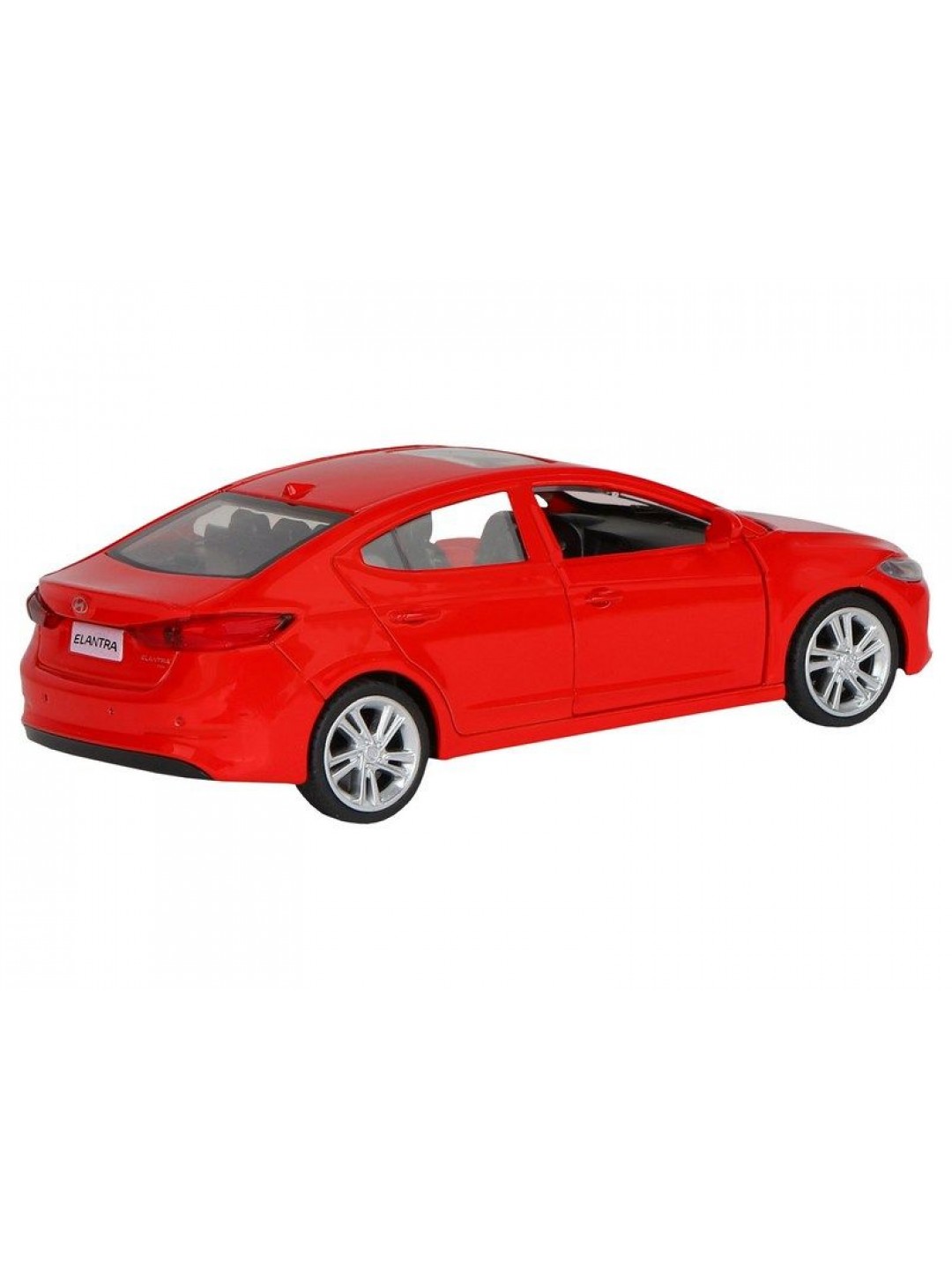 Машина "АВТОПАНОРАМА" HYUNDAI ELANTRA, красный, 1/40, инерция, в/к 17,5*12,5*6,5 см