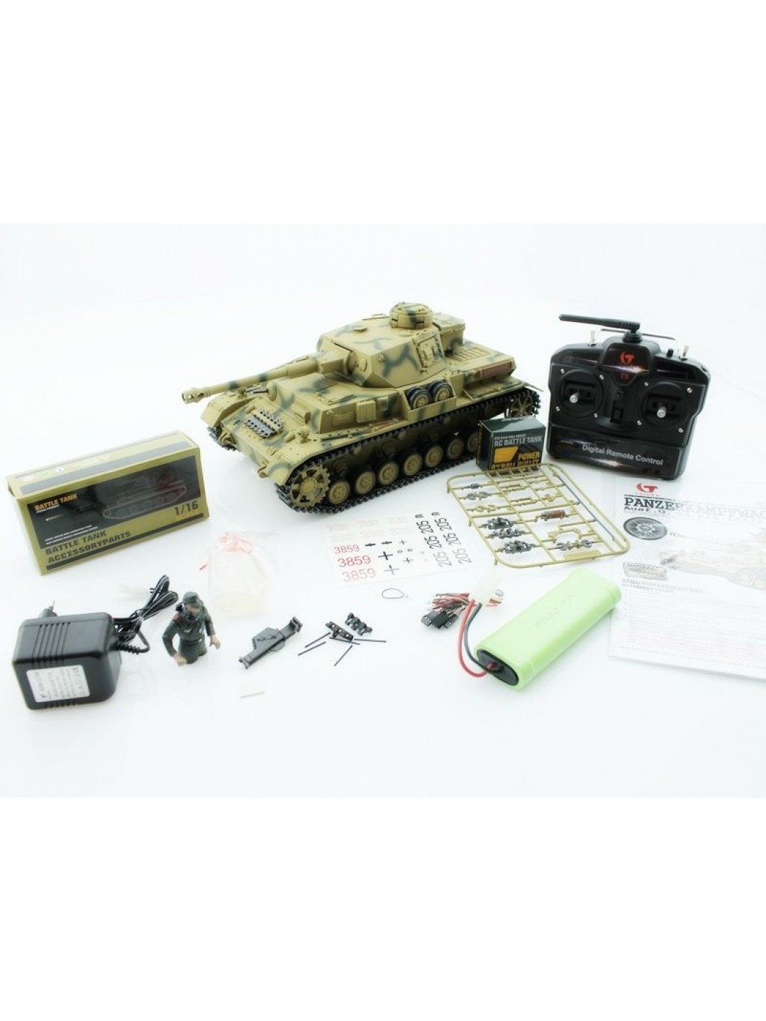 Р/У танк Taigen 1/16 Panzerkampfwagen IV Ausf.F2.Sd.Kfz (для ИК танкового боя) (Германия) 2.4G RTR