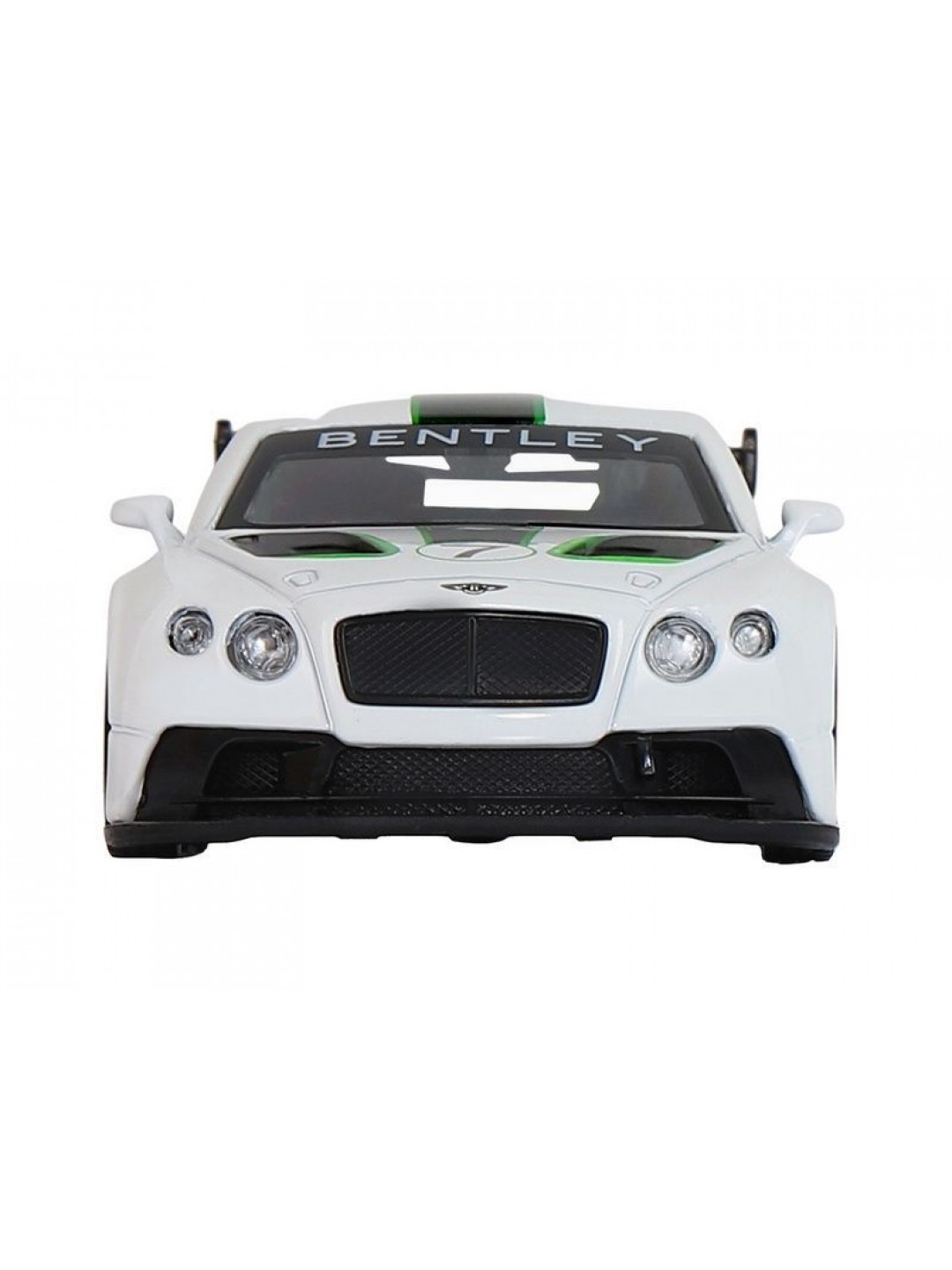Машина "АВТОПАНОРАМА" Bentley Continental GT3, белый, 1/43, инерция, в/к 17,5*12,5*6,5 см