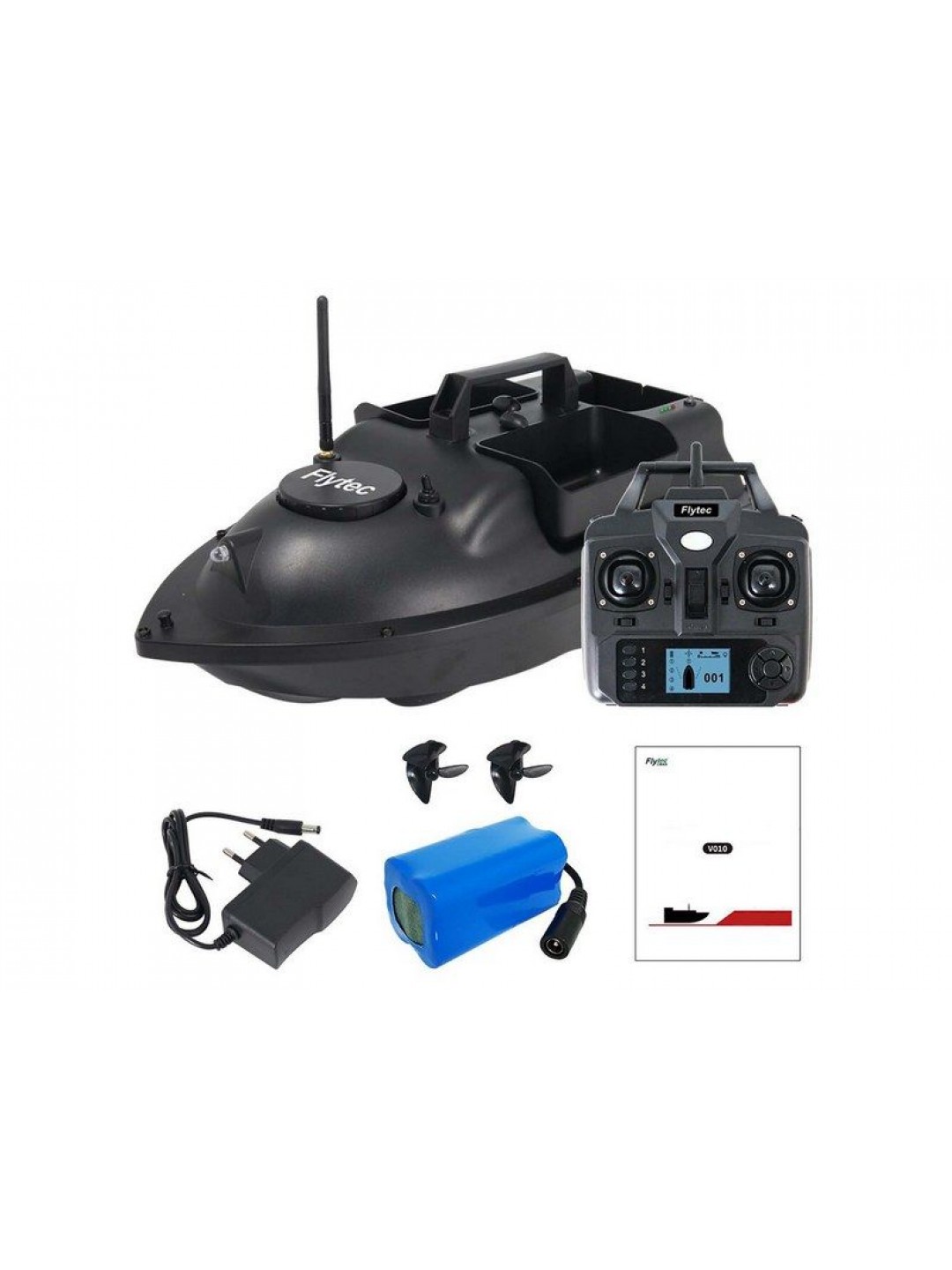 Радиоуправляемый катер для рыбалки Flytec V010 GPS 2.4G RTR