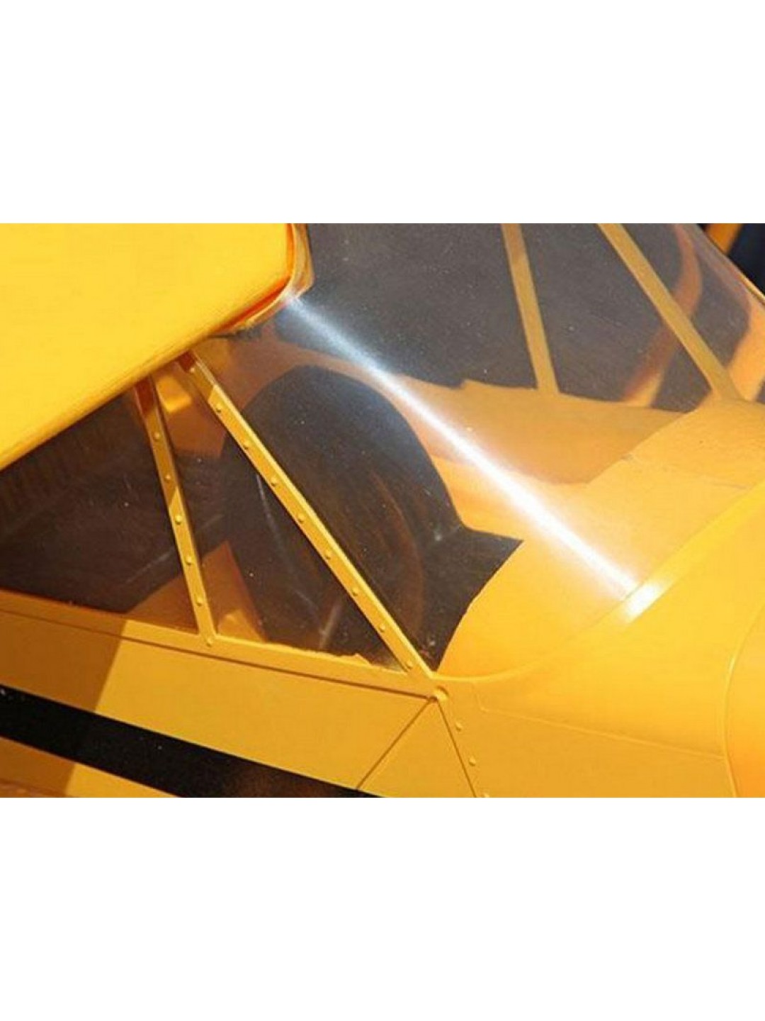 Радиоуправляемый самолет Top RC J3 желтый 1400мм KIT