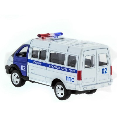 Машина "АВТОПАНОРАМА" инерц. "ГАЗель"(полиция) 1/50, в/к 14,5*8*5,5 см