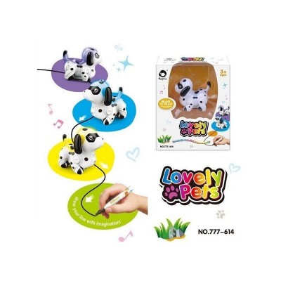 Робот-собачка HappyCow 777-614, сенсор, движется по линии, свет, звук