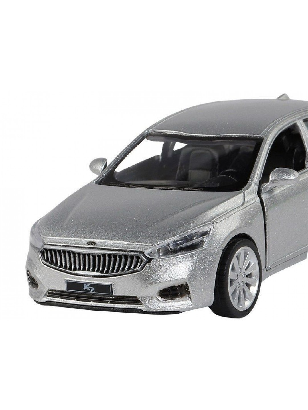 Машина "АВТОПАНОРАМА" KIA K7, серебряный, 1/41, инерция, в/к 17,5*12,5*6,5 см