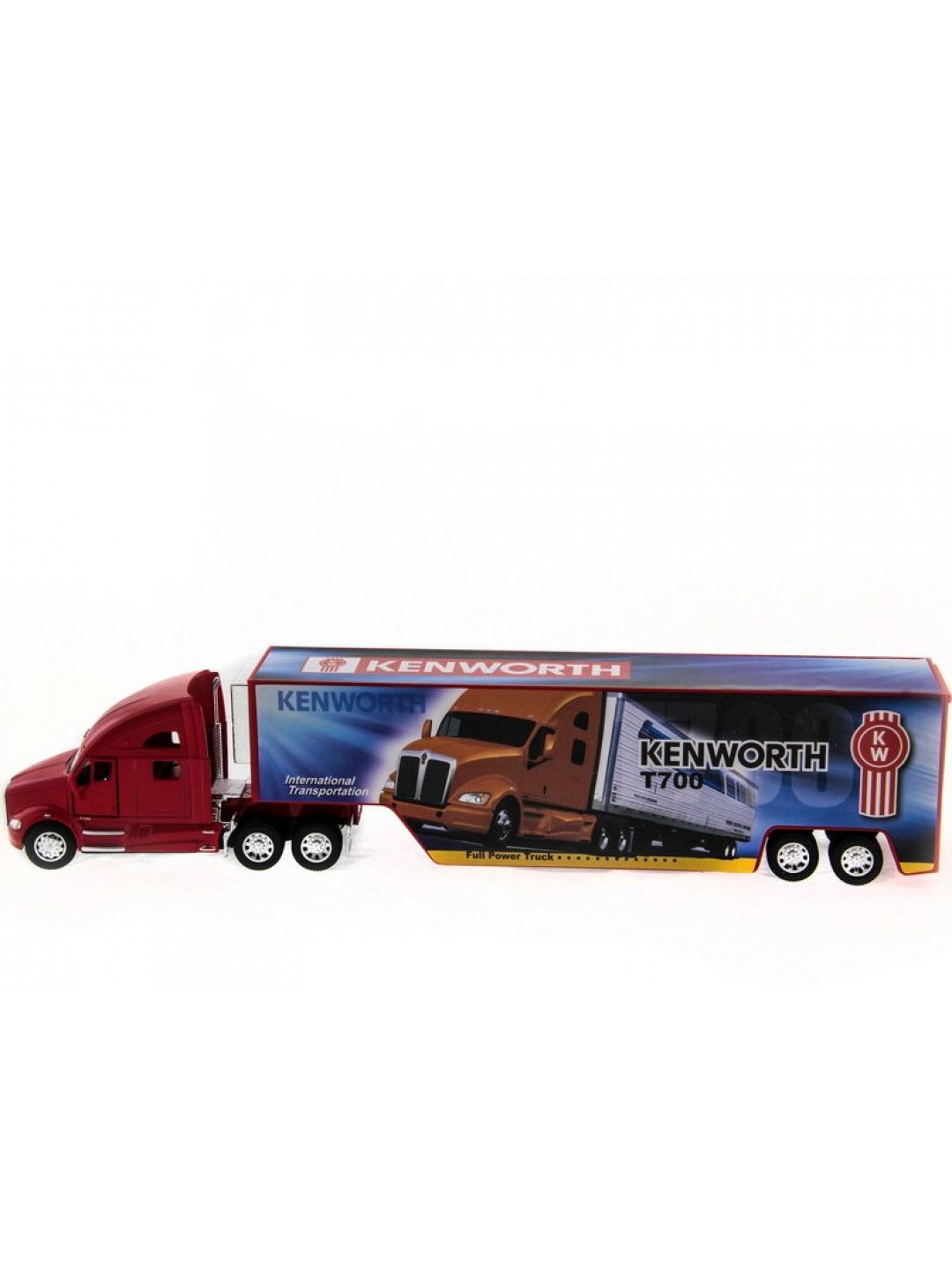 Машина Kinsmart 1:40 Keworth T700 инерция  в/к
