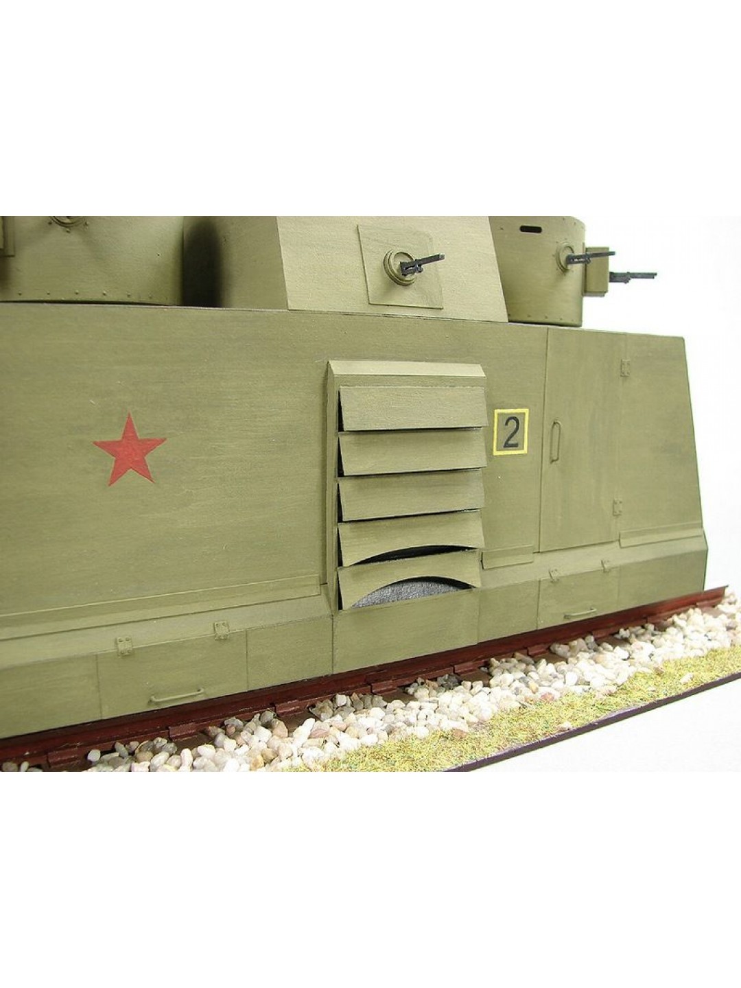 Сборная картонная модель Shipyard бронедрезина Leningrad(№43), 1/25