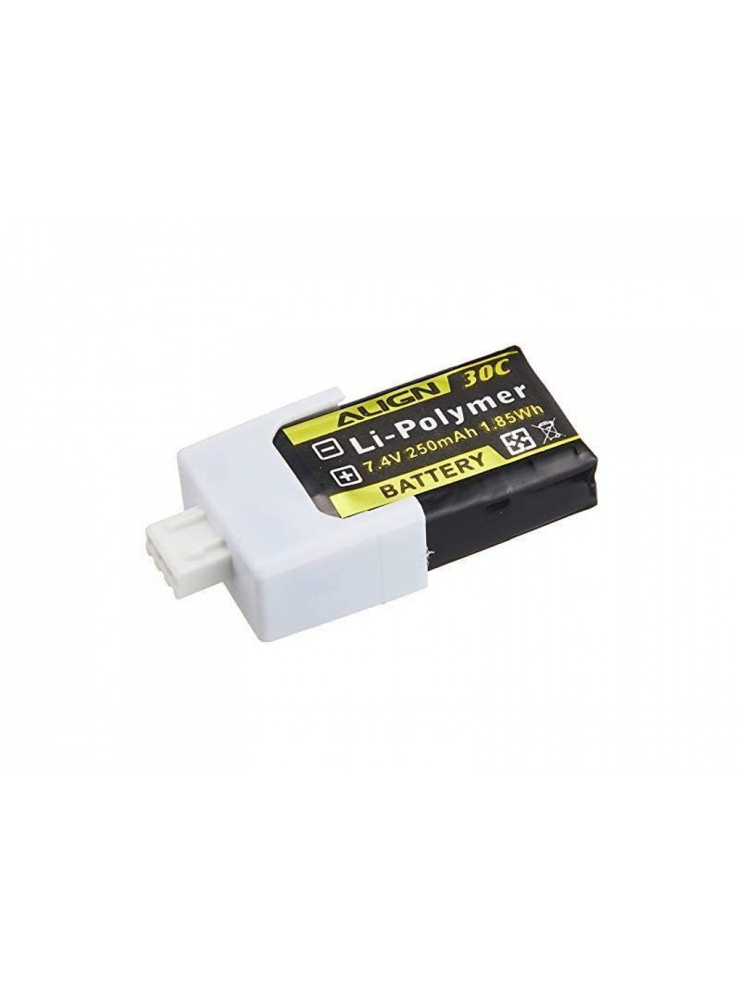 Аккумулятор Align Li-pol 250 mAh, 30c, 2s1p (2шт), Align T-Rex 150