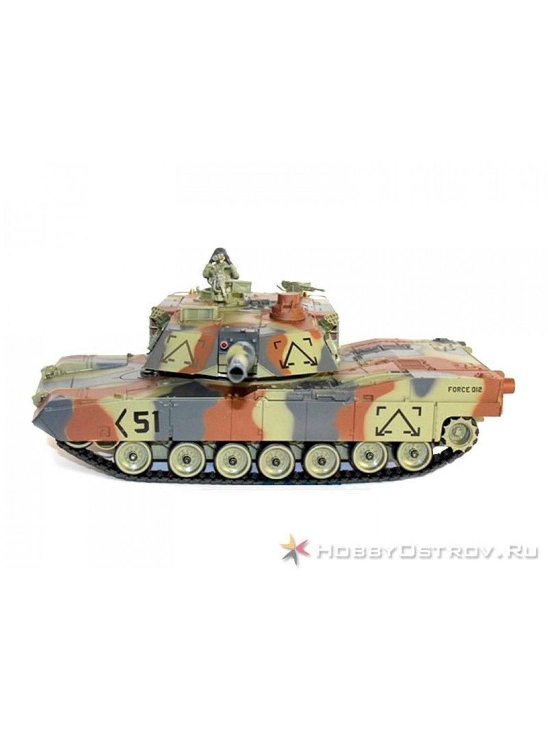 Р/У танк Huan Qi 1:28 M1A2 Abrams, 27/40МГц, стреляет шариками