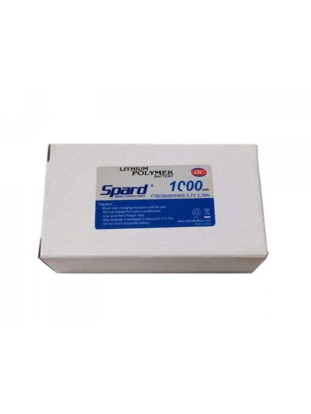 Аккумулятор Li-Po Spard 1000mAh, 3,7V, 10C, JST