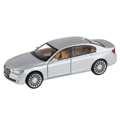 Машина "АВТОПАНОРАМА" BMW 760LI , серебряный, 1/34, свет, звук, инерция, в/к 17,5*13,5*9 см