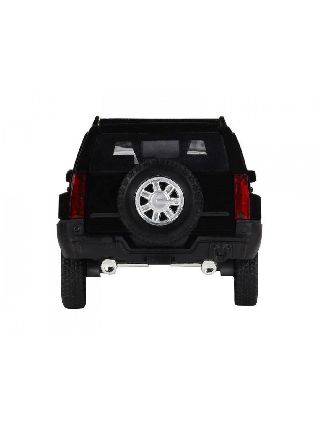 Машина "АВТОПАНОРАМА" Hummer H3, черный, 1/32, свет, звук, инерция, в/к 17,5*13,5*9 см