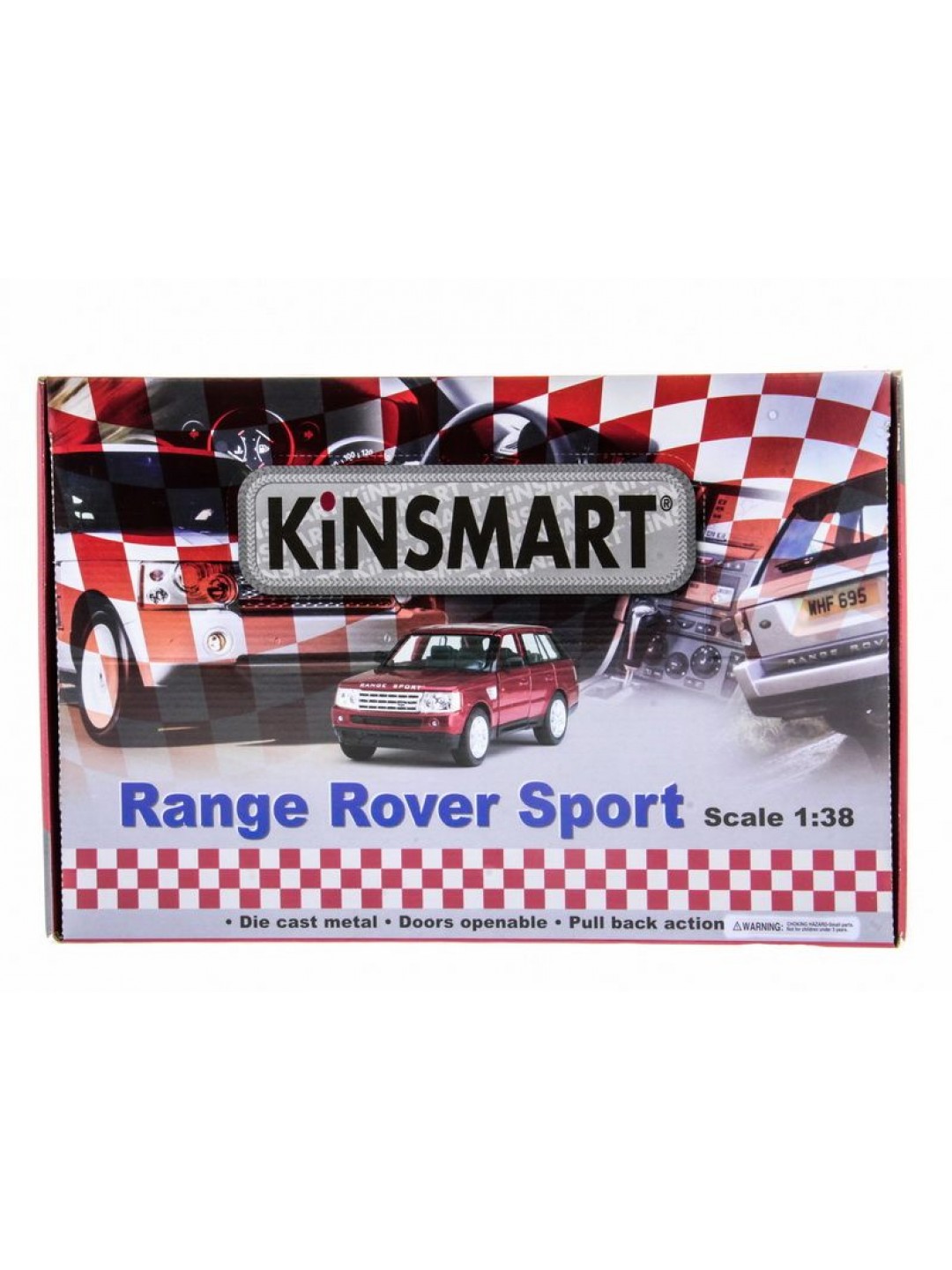 Машина Kinsmart 1:38 Range Rover Sport инерция (1/12шт.) б/к