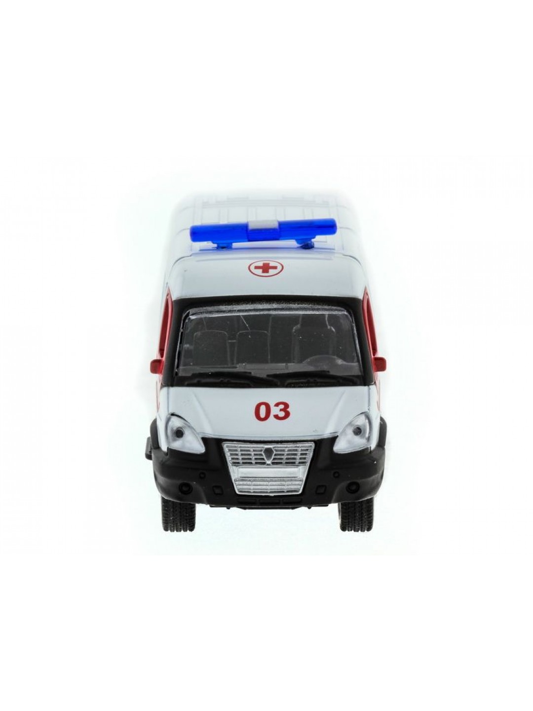 Машина "АВТОПАНОРАМА" инерц. "ГАЗель" (скорая) 1/50, в/к 14,5*8*5,5 см