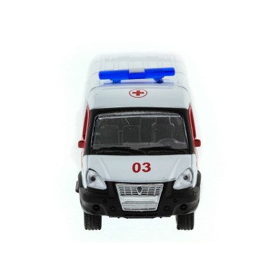Машина "АВТОПАНОРАМА" инерц. "ГАЗель" (скорая) 1/50, в/к 14,5*8*5,5 см