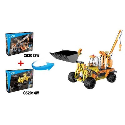 Конструктор CaDA Technic бульдозер совместим с C52013W, инерционный (213 детали)