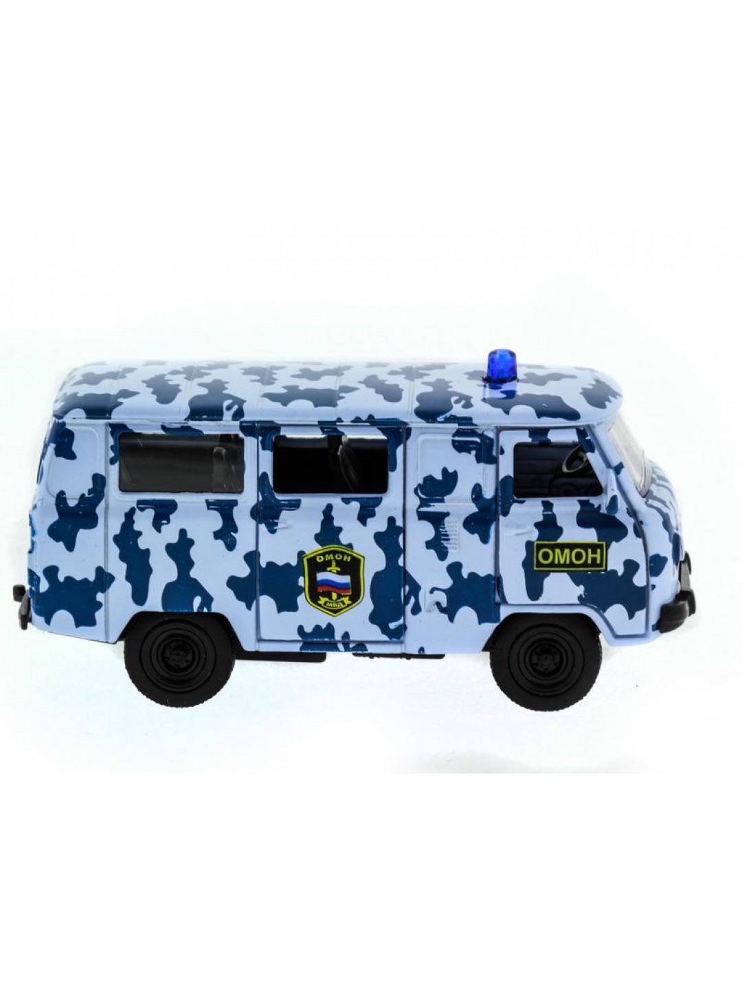 Машина "АВТОПАНОРАМА" инерц. УАЗ-452 (ОМОН) 1/50, в/к 12*7*5,5 см