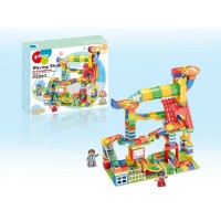 Конструктор Pilage Американские горки (231 деталь), лабиринт с шариками и воронками