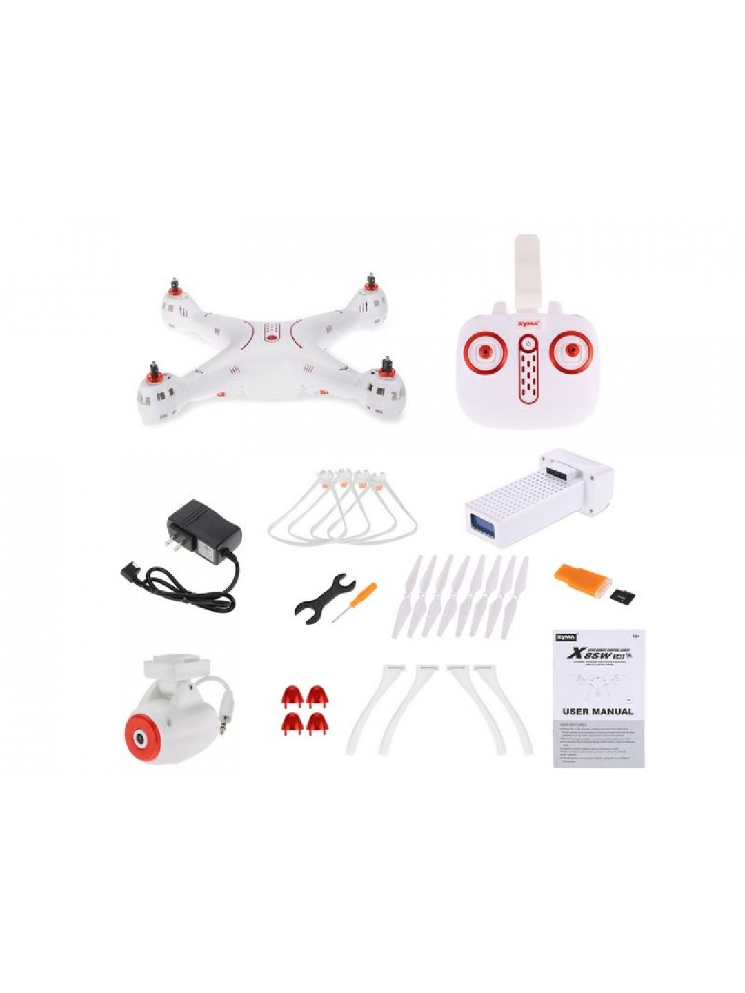 Р/У квадрокоптер Syma X8SW с FPV трансляцией Wi-Fi, барометр 2.4G RTF