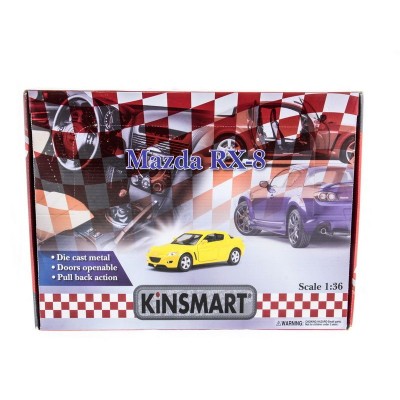 Машина Kinsmart 1:36 MAZDA RX-8 инерция (1/12шт.)  б/к