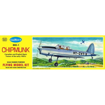 Сборная дер.модель.Самолет D.H. Chipmunk. Guillows 1:24