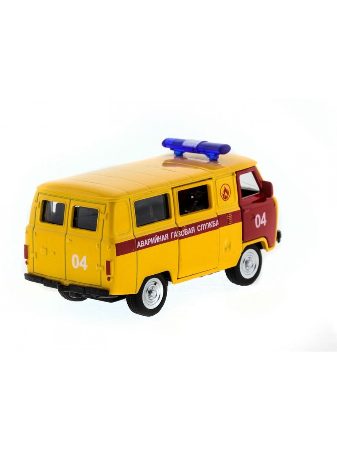 Машина "АВТОПАНОРАМА" инерц. УАЗ (аварийная) 1/50, в/к 12*7*5,5 см