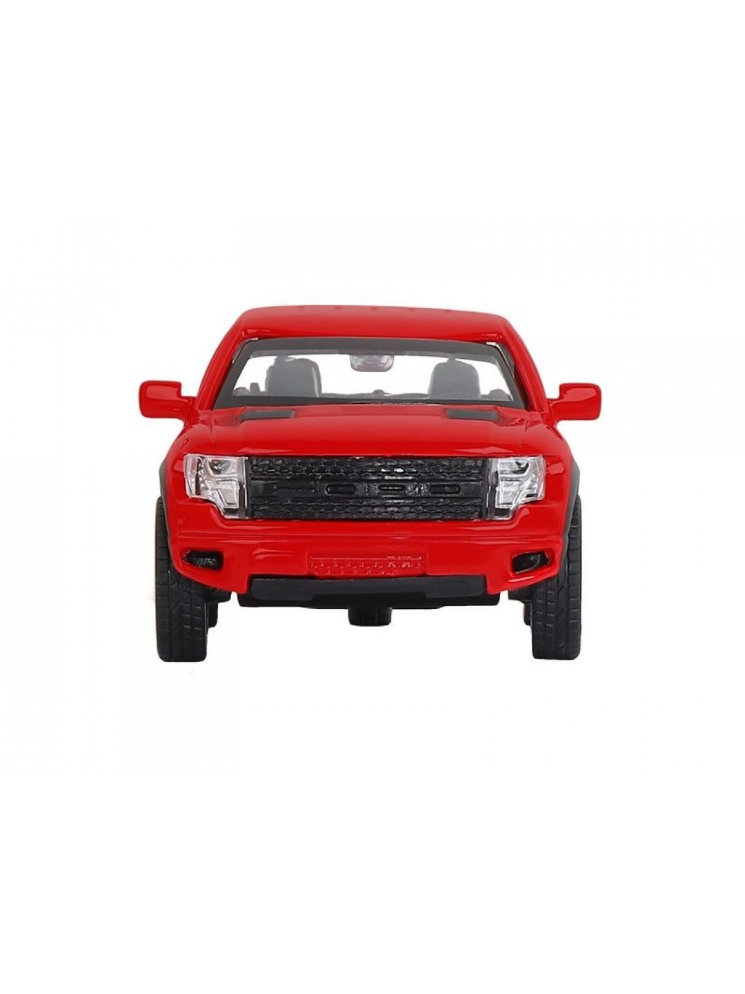 Машина "АВТОПАНОРАМА" Ford F-150 SVT Raptor-2, красный, 1/52, инерция, в/к 17,5*12,5*6,5 см