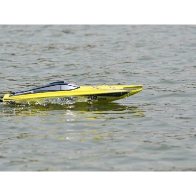 Радиоуправляемый катамаран Volantex RC ATOMIC 700 желтый Brushless 2.4G LiPo RTR