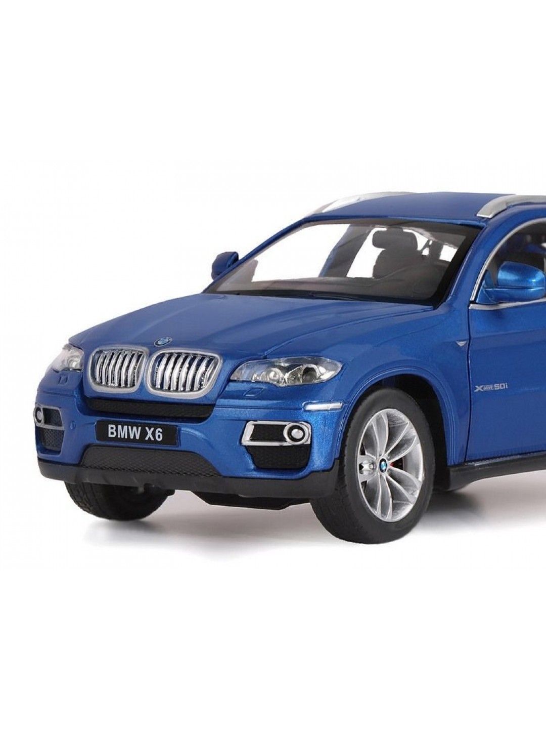 Машина "АВТОПАНОРАМА" BMW X6, синий, 1/26, звук, в/к 24,5*12,5*10,5 см