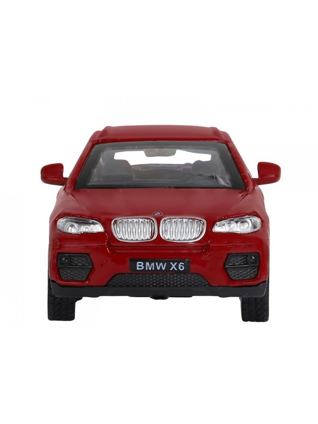 Машина "АВТОПАНОРАМА" BMW X6, красный, 1/43, инерция, в/к 17,5*12,5*6,5 см