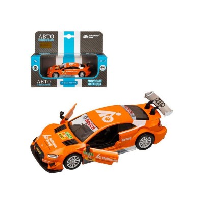 Машина "АВТОПАНОРАМА" Audi RS 5 DTM, оранжевый, 1/43, откр. двери, в/к 17,5*12,5*6,5 см