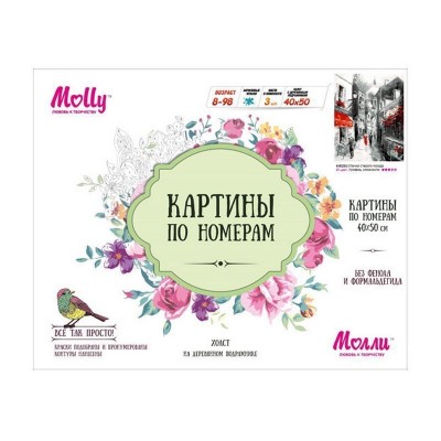 Картина по номерам 40х50 Улочка старого города (21 цвет)