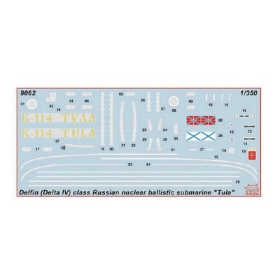 Сборная модель ZVEZDA Атомная подводная лодка «Тула» проекта «Дельфин», 1/350