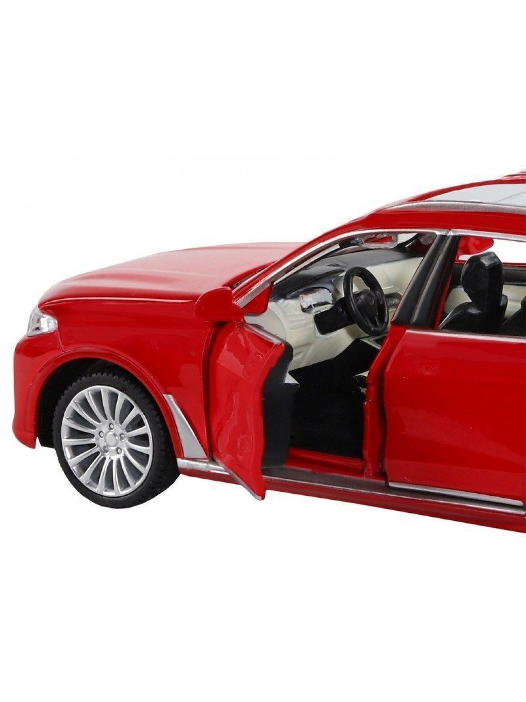 Машина "АВТОПАНОРАМА" BMW X7, красный, 1/32, свет, звук, инерция, в/к 17,5*13,5*9 см