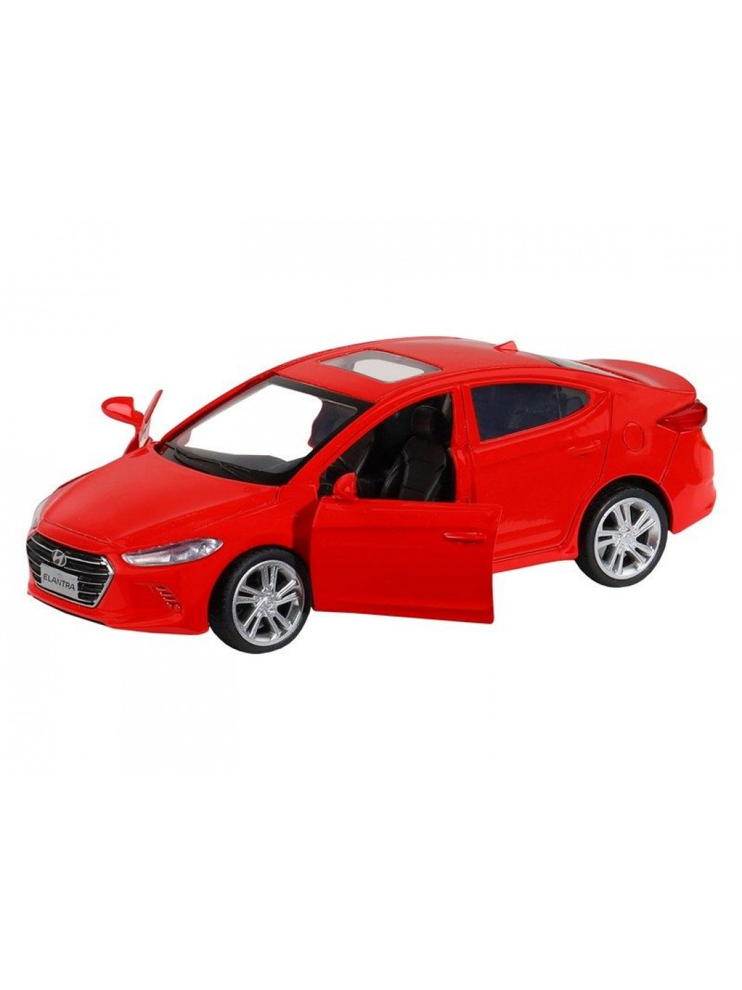 Машина "АВТОПАНОРАМА" HYUNDAI ELANTRA, красный, 1/40, инерция, в/к 17,5*12,5*6,5 см
