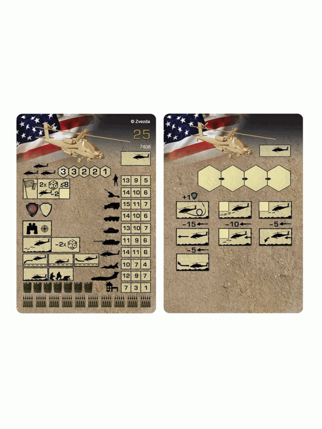Сборная модель ZVEZDA Американский вертолёт Апач, 1/144