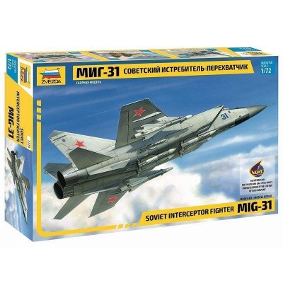 Сборная модель ZVEZDA Советский истребитель-перехватчик МиГ-31, 1/72
