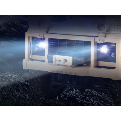 Радиоуправляемая машина MN MODEL англ. пикап Defender спецназ рейнджеров (синий) 4WD 2.4G 1/12 RTR