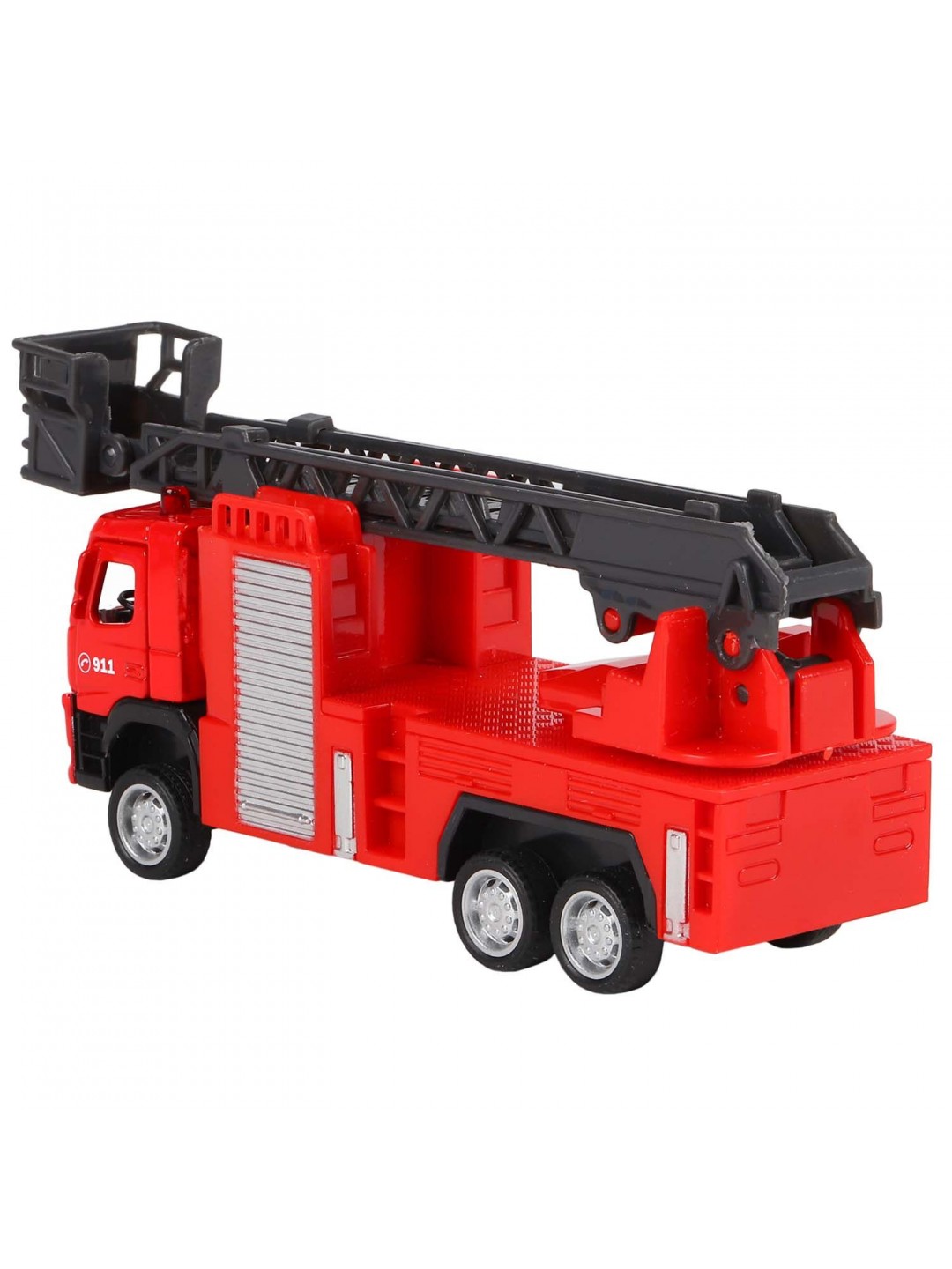 Машина "АВТОПАНОРАМА" VOLVO FM "Пожарная служба", красный, 1/72, инерция, в/к 17,5*13*6,5 см