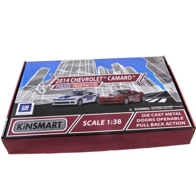 Машина Kinsmart 1:38 Chevrolet Camaro 2014 (Police/Fire) инерция (1/12шт.) б/к