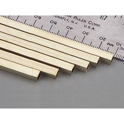 KS трубка латунная квадратная 300х5х5х0,45мм (2шт.) KS трубка латунная квадратная 300х5х5х0,45мм (2шт.)