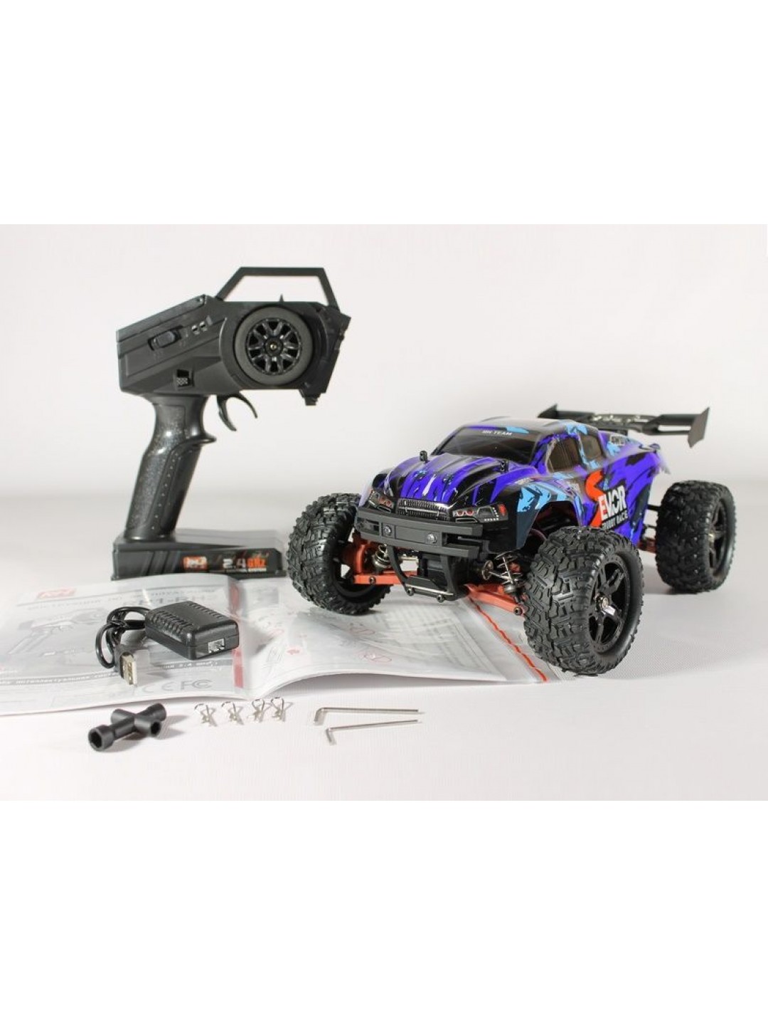 Радиоуправляемая трагги Remo Hobby S EVO-R UPGRADE V2.0 (синяя) 4WD 2.4G 1/16 RTR