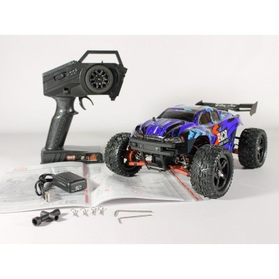 Радиоуправляемая трагги Remo Hobby S EVO-R UPGRADE V2.0 (синяя) 4WD 2.4G 1/16 RTR