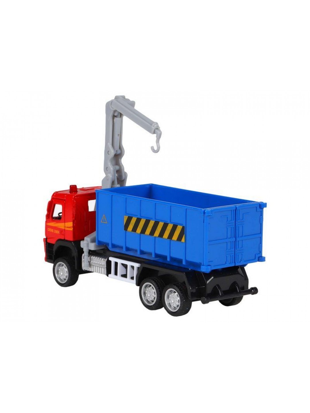 Машина "АВТОПАНОРАМА" VOLVO FM "Мусоровоз", синий, 1/72, инерция, в/к 17,5*13*6,5 см