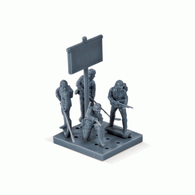 Сборные солдатики ZVEZDA Немецкие штурмпионеры, 1/72