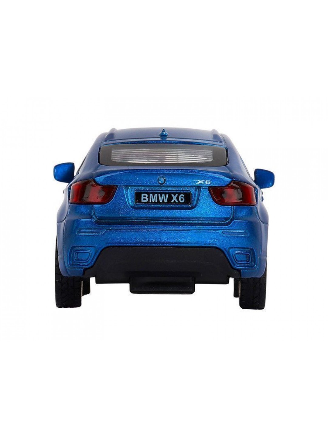 Машина "АВТОПАНОРАМА" BMW X6, 1/43, синий, инерция, откр. двери, в/к 17,5*12,5*6,5 см