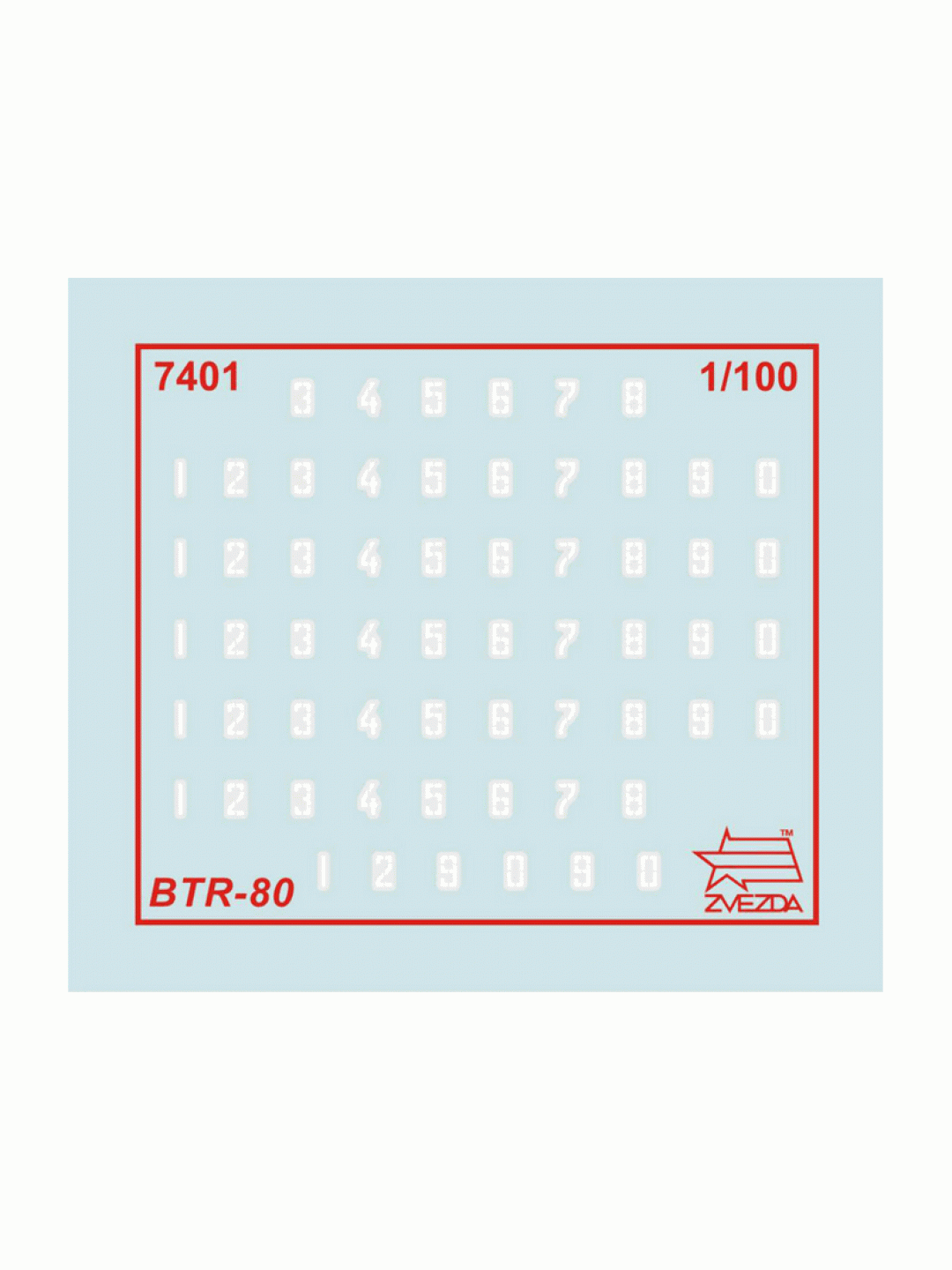 Сборная модель ZVEZDA Советский бронетранспортёр БТР-80, 1/100