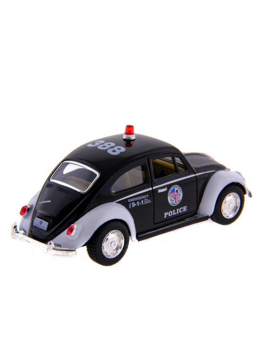 Машина Kinsmart  Volkswagen Classical Beetle (Police) инерция (1/12шт.) 1:32 б/к